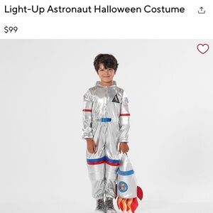 Pottery Barn kids light up Astronaut Costume